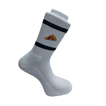 4'LÜ TABAN ALTI HAVLU FAST FOOD DESENLİ ERKEK SOKET ÇORABI