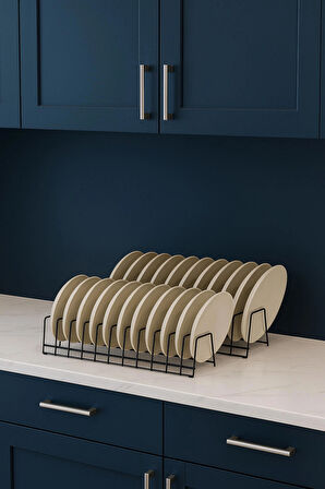 TncShop 12 Bölmeli Metal Tabaklık Organizer – Siyah 1 adet