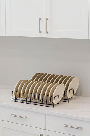 TncShop 12 Bölmeli Metal Tabaklık Organizer – Siyah 1 adet