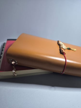 Gogo Hakiki Deri Travel Notebook Defter Kılıfı Style 2 