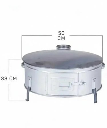 50 cm EKMEK-YUFKA-KATMET-GÖZLEME TANDIRI ÜST SACI ÇIKALI ÇİFT SAC