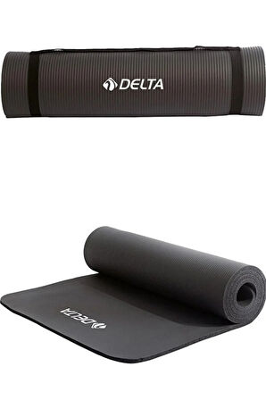 Delta Pilates Minderi Yoga Matı 10mm Siyah TNF 516