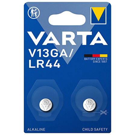 Varta V13GA/LR44 1.5V Alkalin Pil 2'li