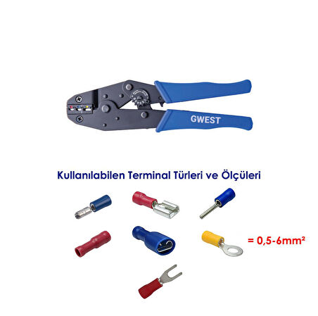 Gwest GW 7 Terminal Sıkma Pensesi (GW-7)