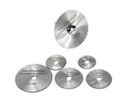 Dremel İçin 6 Adet Daire Testere ve Bağlantı Mili