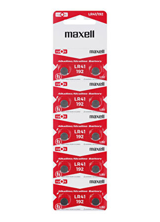 Maxell 192 LR41 1.5V Alkalin Pil 10'lu