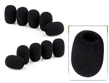 İnterphone İntercom ve Yaka Mikrofonu İçin Sünger 25 Adet