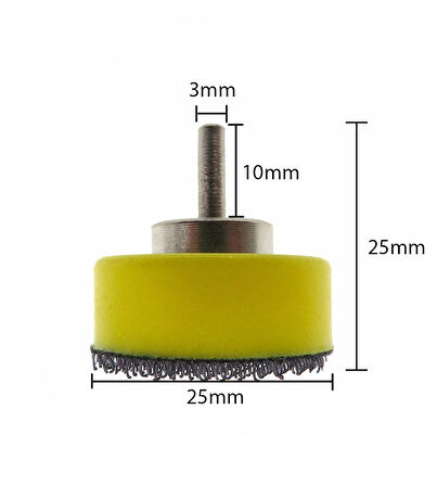 Dremel İçin Cırtlı Disk Zımpara Tabanı (1" - 25mm - 2,5cm)