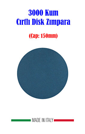 Grin Su Geçirmez 3000 Kum Cırtlı Disk Film Zımpara 150mm 5 Adet