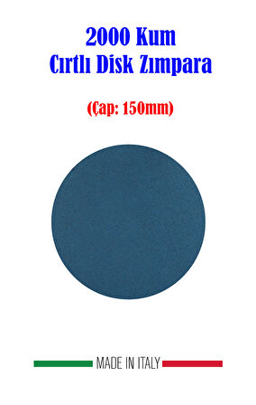 Grin Su Geçirmez 2000 Kum Cırtlı Disk Film Zımpara 150mm 5 Adet