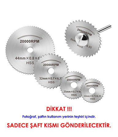 Dremel İçin Daire Testere Şaftı (Bağlantı Mili)