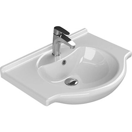 TURKUAZ NİL ETAJERLİ LAVABO 105X50 CM (OVAL)