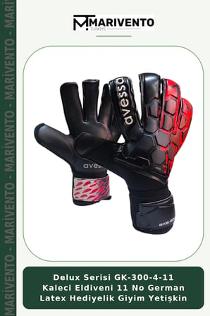 Delux Serisi GK-300-4-11 Kaleci Eldiveni 11 No German Latex Hediyelik Giyim Yetişkin