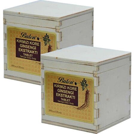 Balen Kırmızı Kore Ginseng Tablet 600 Mg x 120 Tablet - 2 Kutu