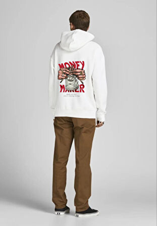 Baskılı Kapşonlu Sweatshirt FM1.4BA