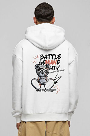 Baskılı Kapşonlu Sweatshirt FM1.8BA