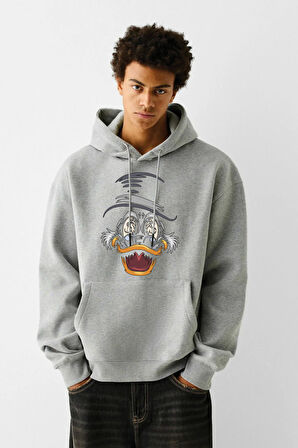 Baskılı Kapşonlu Sweatshirt FM1.109GÖ