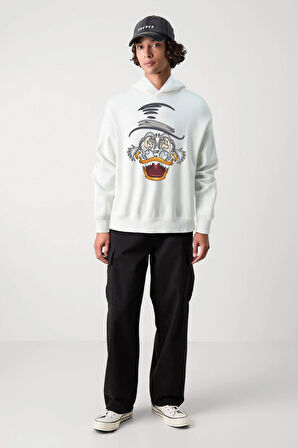 Baskılı Kapşonlu Sweatshirt FM1.109BÖ