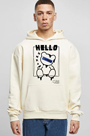 Baskılı Kapşonlu 3 İplik Sweatshirt FM1.114BJÖ
