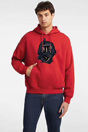 Baskılı Kapşonlu Sweatshirt FM1.119KÖ