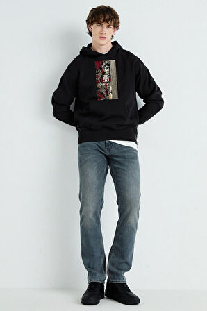 Baskılı Kapşonlu Sweatshirt FM1.120SÖ