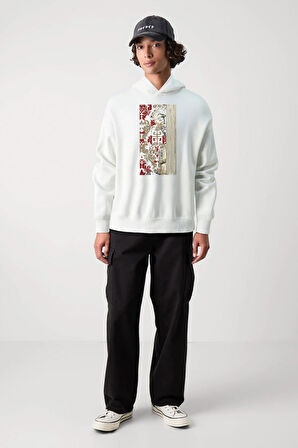 Baskılı Kapşonlu Sweatshirt FM1.120BÖ