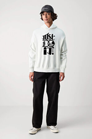 Baskılı Kapşonlu Sweatshirt FM1.121BÖ