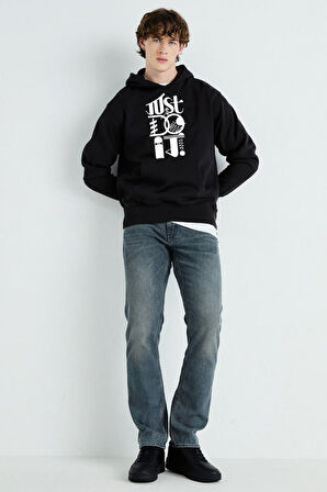 Baskılı Kapşonlu Sweatshirt FM1.121SÖ