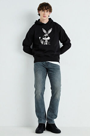 Baskılı Kapşonlu Sweatshirt FM1.123SÖ