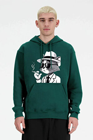 Baskılı Kapşonlu Sweatshirt FM1.124YÖ