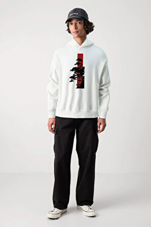 Baskılı Kapşonlu Sweatshirt FM1.127BÖ