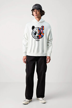 Baskılı Kapşonlu Sweatshirt FM1.130BÖ