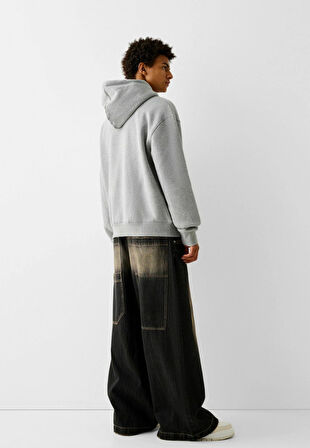 Baskılı Kapşonlu Sweatshirt FM1.135GÖ