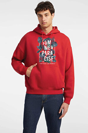 Baskılı Kapşonlu Sweatshirt FM1.141KÖ