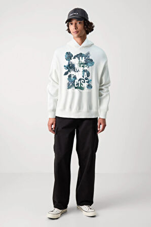 Baskılı Kapşonlu Sweatshirt FM1.141BÖ