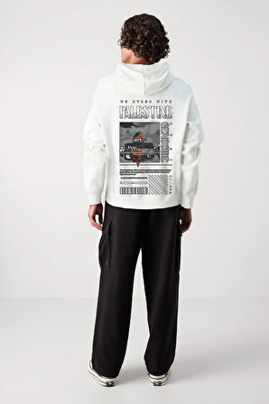 Baskılı Kapşonlu Sweatshirt FM1.147BA