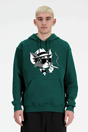 Baskılı Kapşonlu Sweatshirt FM1.148YÖ