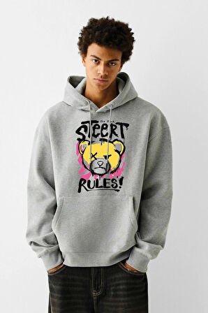 Baskılı Kapşonlu Sweatshirt FM1.149GÖ