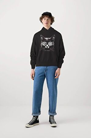 Baskılı Kapşonlu Sweatshirt FM1.152SÖ
