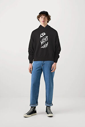 Baskılı Kapşonlu Sweatshirt FM1.153SÖ