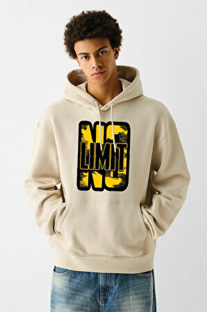 Baskılı Kapşonlu Sweatshirt FM1.171BJÖ