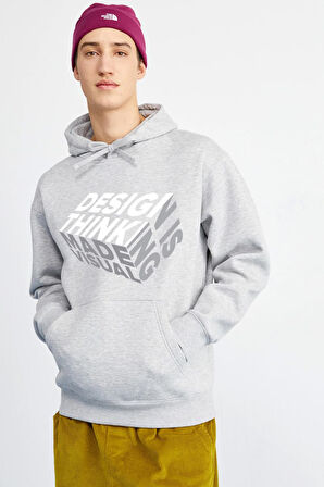 Baskılı Kapşonlu Sweatshirt FM1.176GÖ