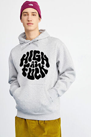 Baskılı Kapşonlu Sweatshirt FM1.178GÖ