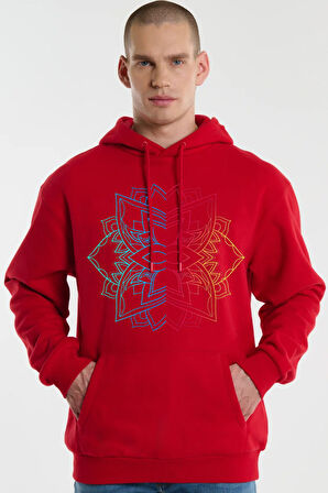 Baskılı Kapşonlu Sweatshirt FM1.179KÖ