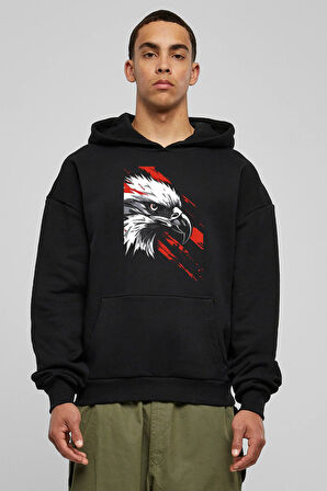 Baskılı Kapşonlu Sweatshirt FM1.183SÖ