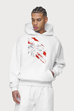 Baskılı Kapşonlu Sweatshirt FM1.183BÖ