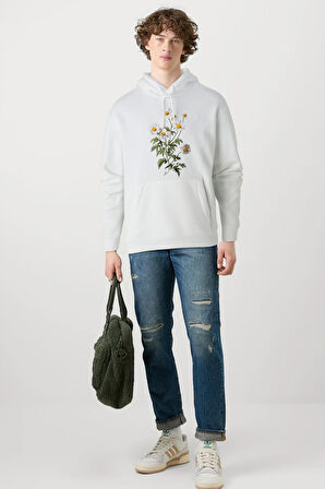 Baskılı Kapşonlu Sweatshirt FM1.188BÖ