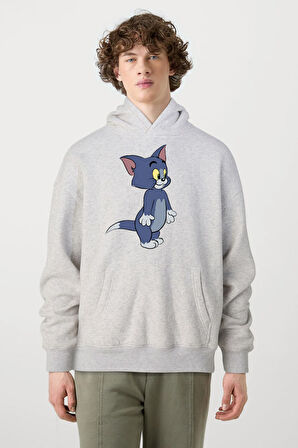 Baskılı Kapşonlu Sweatshirt FM1.189GÖ