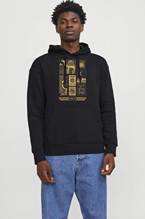 Baskılı Kapşonlu Sweatshirt FM1.192SÖ