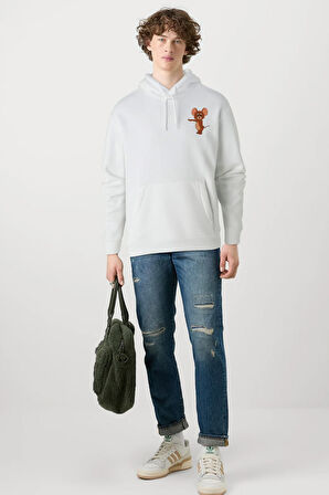 Baskılı Kapşonlu Sweatshirt FM1.194BÖ